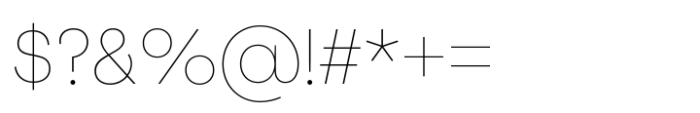 Joie Grotesk Thin Font OTHER CHARS