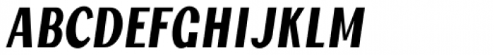 Jollin Family Bold Narrow Italic Font UPPERCASE