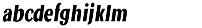 Jollin Family Bold Narrow Italic Font LOWERCASE