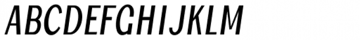Jollin Family Medium Narrow Italic Font UPPERCASE
