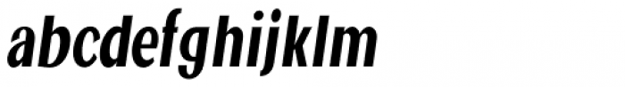 Jollin Family Semi Bold Narrow Italic Font LOWERCASE