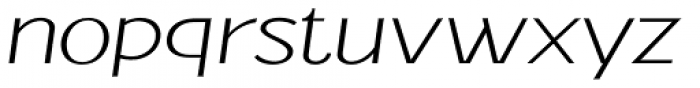 Jollin Family Thin Expand Italic Font LOWERCASE