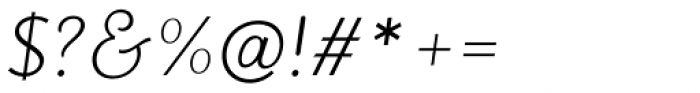 Jollin Family Thin Italic Font OTHER CHARS