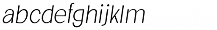 Jollin Family Thin Italic Font LOWERCASE