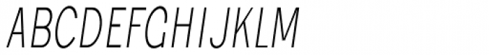 Jollin Family Thin Narrow Italic Font UPPERCASE