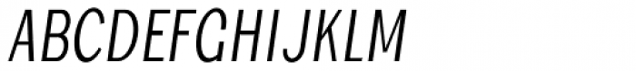 Jollin Family Ultra Light Narrow Italic Font UPPERCASE