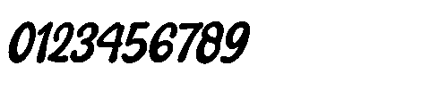 Jolly Blump Italic Font OTHER CHARS