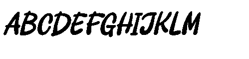 Jolly Blump Italic Font UPPERCASE