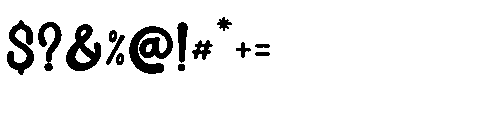 Jolly Blump Regular Font OTHER CHARS