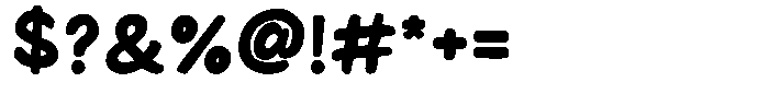 Jolly Bouncy Font OTHER CHARS