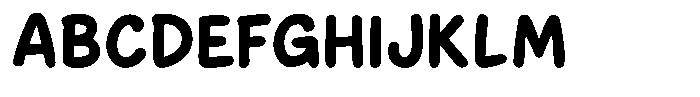 Jolly Bouncy Font UPPERCASE