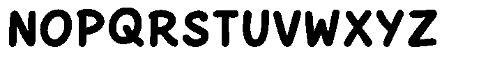Jolly Bouncy Font UPPERCASE