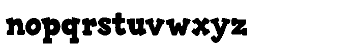 Jolly Brick Font LOWERCASE