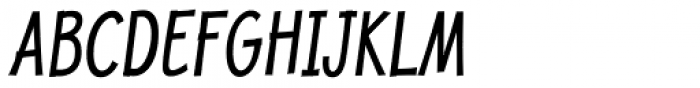 Jolly Good Proper Condensed Italic Font UPPERCASE