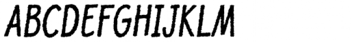 Jolly Good Proper Condensed Rough Italic Font UPPERCASE