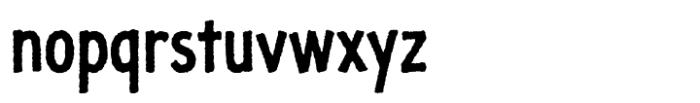 JollyGood Proper Condensed Rough Bold Font LOWERCASE