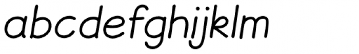 JollyGood Sans Light Italic Font LOWERCASE