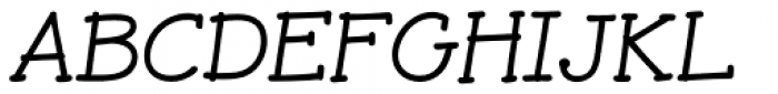 JollyGood Serif Light Italic Font UPPERCASE