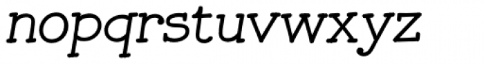 JollyGood Serif Light Italic Font LOWERCASE