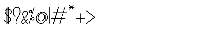 Jollyquill Font OTHER CHARS