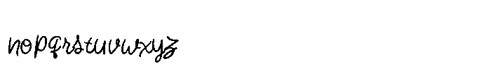 Jollyquill Font LOWERCASE