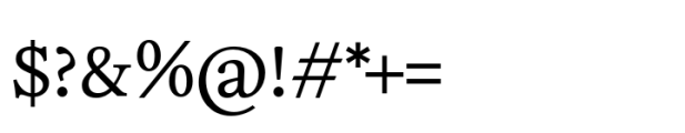 Joly Text Regular Font OTHER CHARS