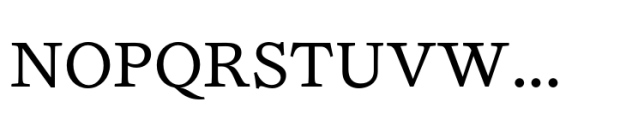 Joly Text Regular Font UPPERCASE