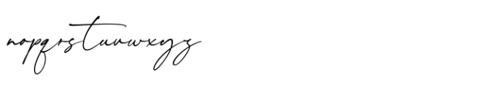 Jonathan Signature Font LOWERCASE