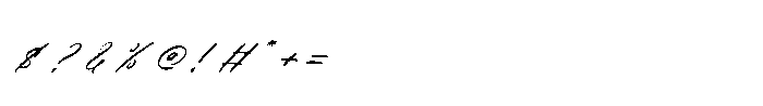 Jonathans Machelino Italic Font OTHER CHARS