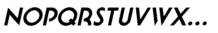 Jones Beach JNL Oblique Regular Font LOWERCASE