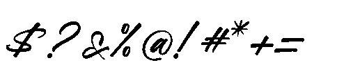 Jonthay Stattera  Italic Regular Font OTHER CHARS