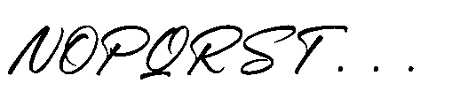 Jonthay Stattera  Italic Regular Font UPPERCASE