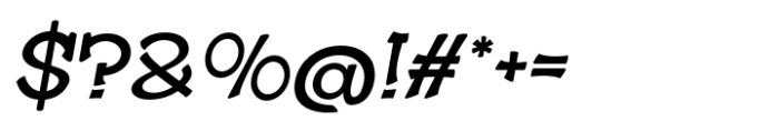 Jonyock Slant Font OTHER CHARS