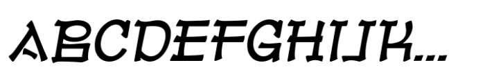 Jonyock Slant Font UPPERCASE