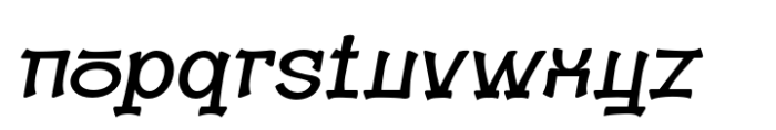Jonyock Slant Font LOWERCASE
