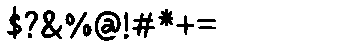 Jonyun Font OTHER CHARS