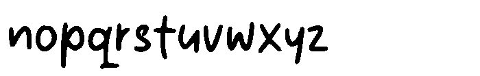 Jonyun Font LOWERCASE