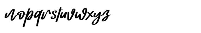 Jordan Smith Italic Font LOWERCASE