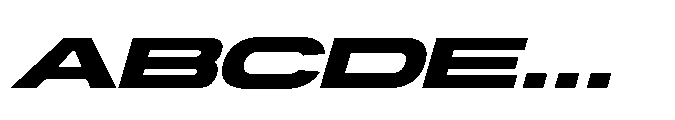 Jorde Extended Italic Font UPPERCASE