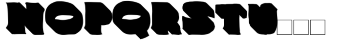 Jore Rough Display Font Extrude Font UPPERCASE