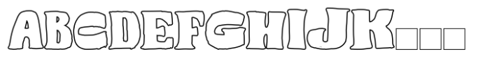 Jore Rough Display Font Outline Font UPPERCASE