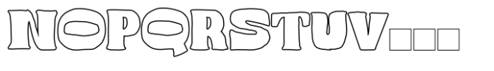 Jore Rough Display Font Outline Font UPPERCASE