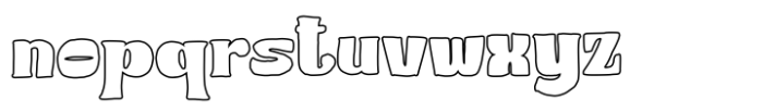 Jore Rough Display Font Outline Font LOWERCASE