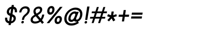 Jorg Nova Semi Bold Italic Font OTHER CHARS