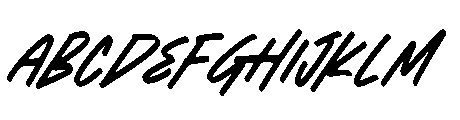 Jorhand Crown Italic Italic Font UPPERCASE