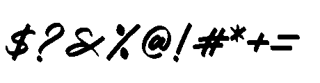 Jorhand Crown Regular Font OTHER CHARS
