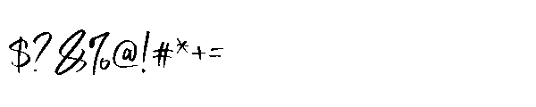 Jorima Signature Brush Font OTHER CHARS