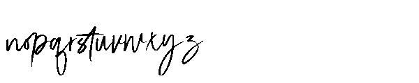 Jorima Signature Brush Font LOWERCASE
