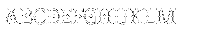 Jorix Inline Font UPPERCASE