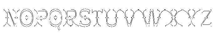 Jorix Inline Font UPPERCASE